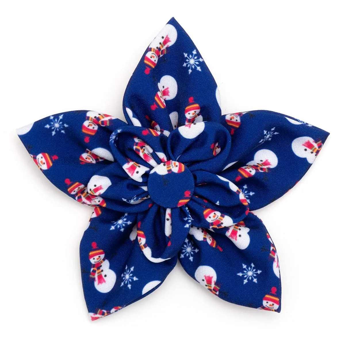 Snowman Dog Collar Flower