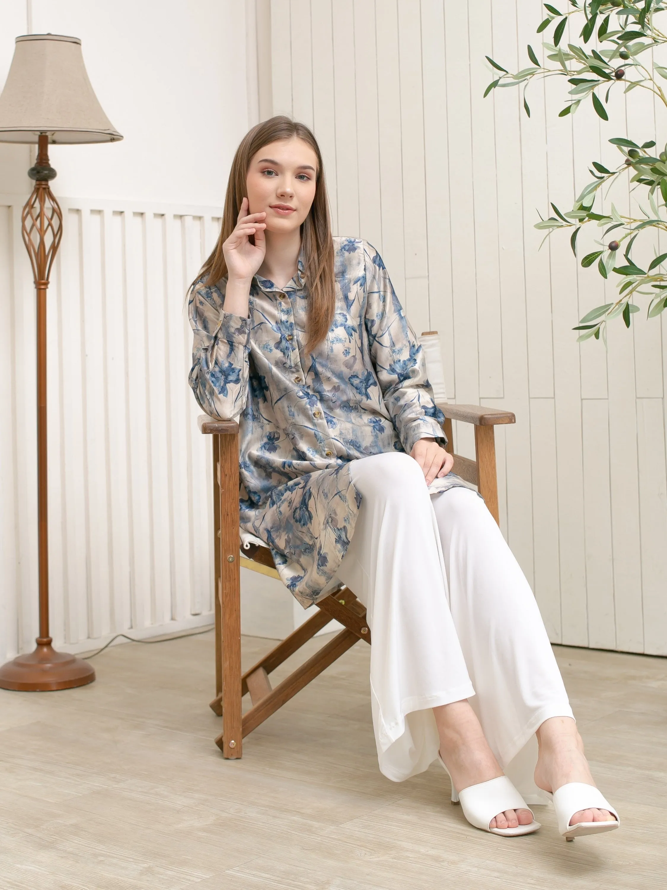 Soera Satin Tunic Kemeja