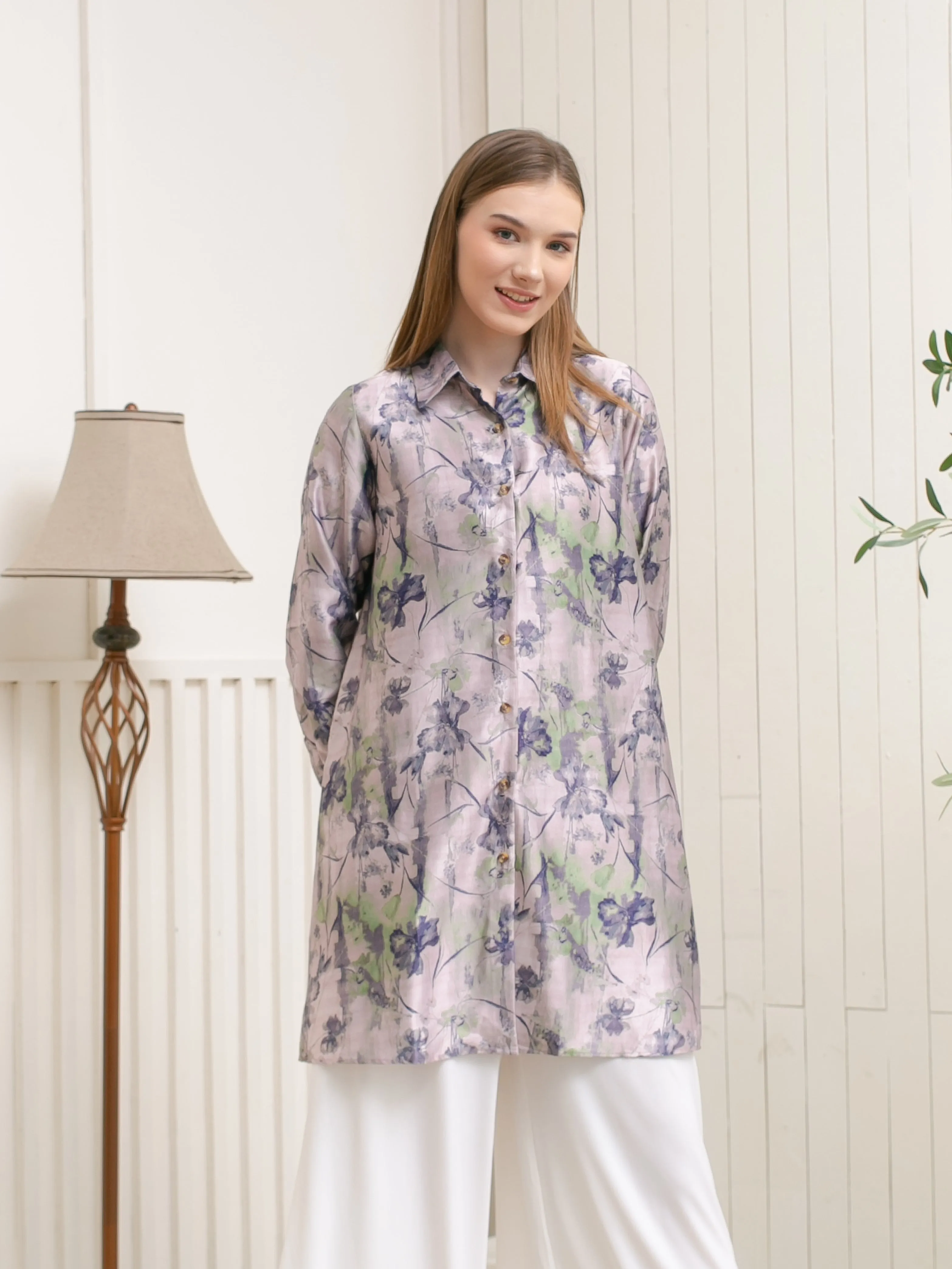 Soera Satin Tunic Kemeja