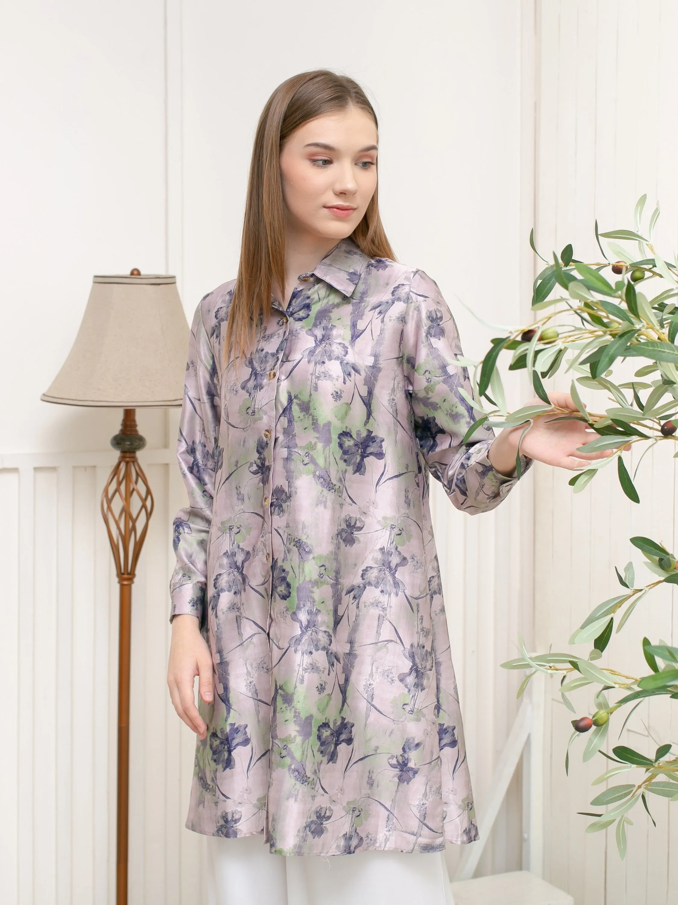 Soera Satin Tunic Kemeja