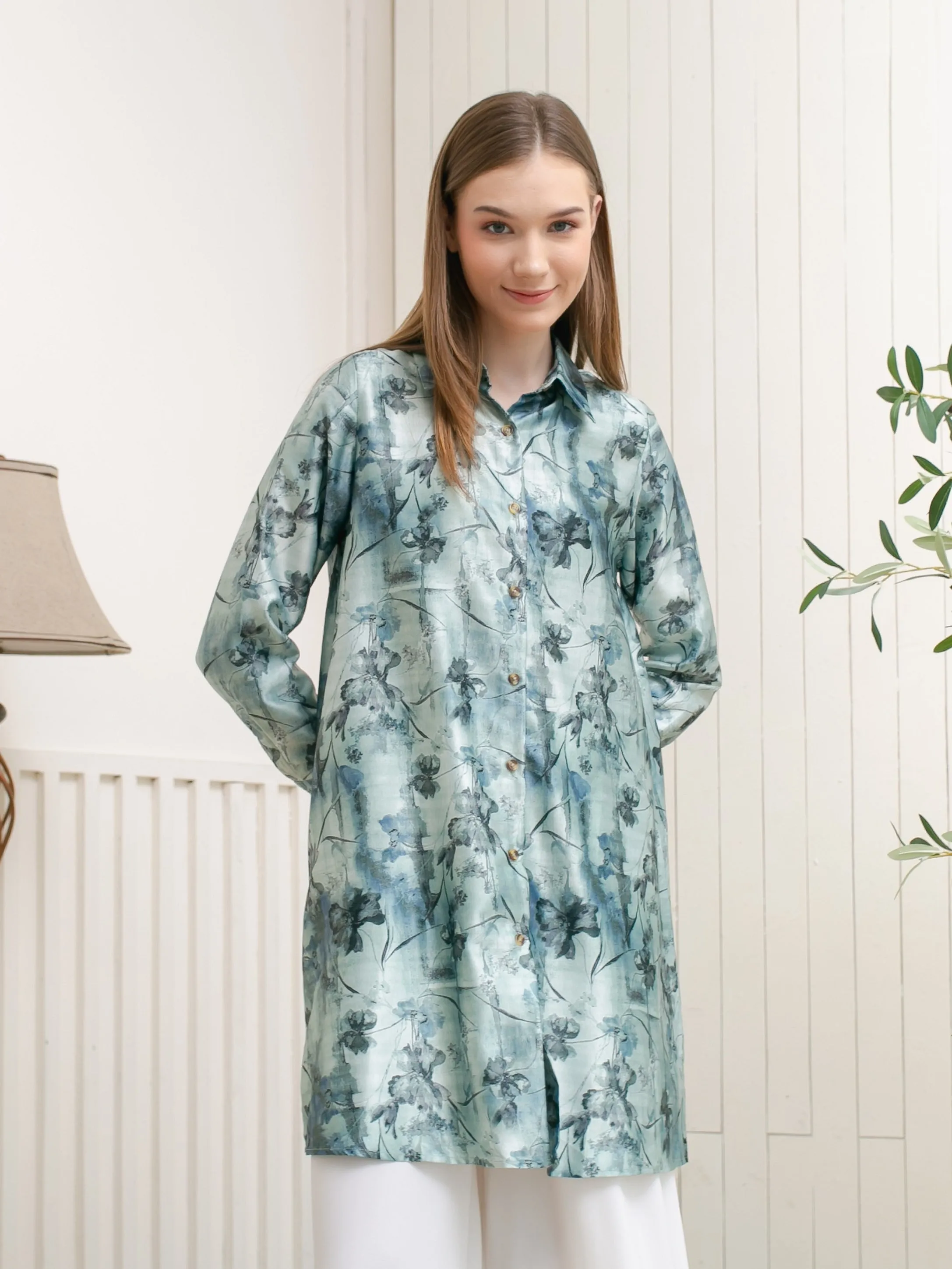 Soera Satin Tunic Kemeja