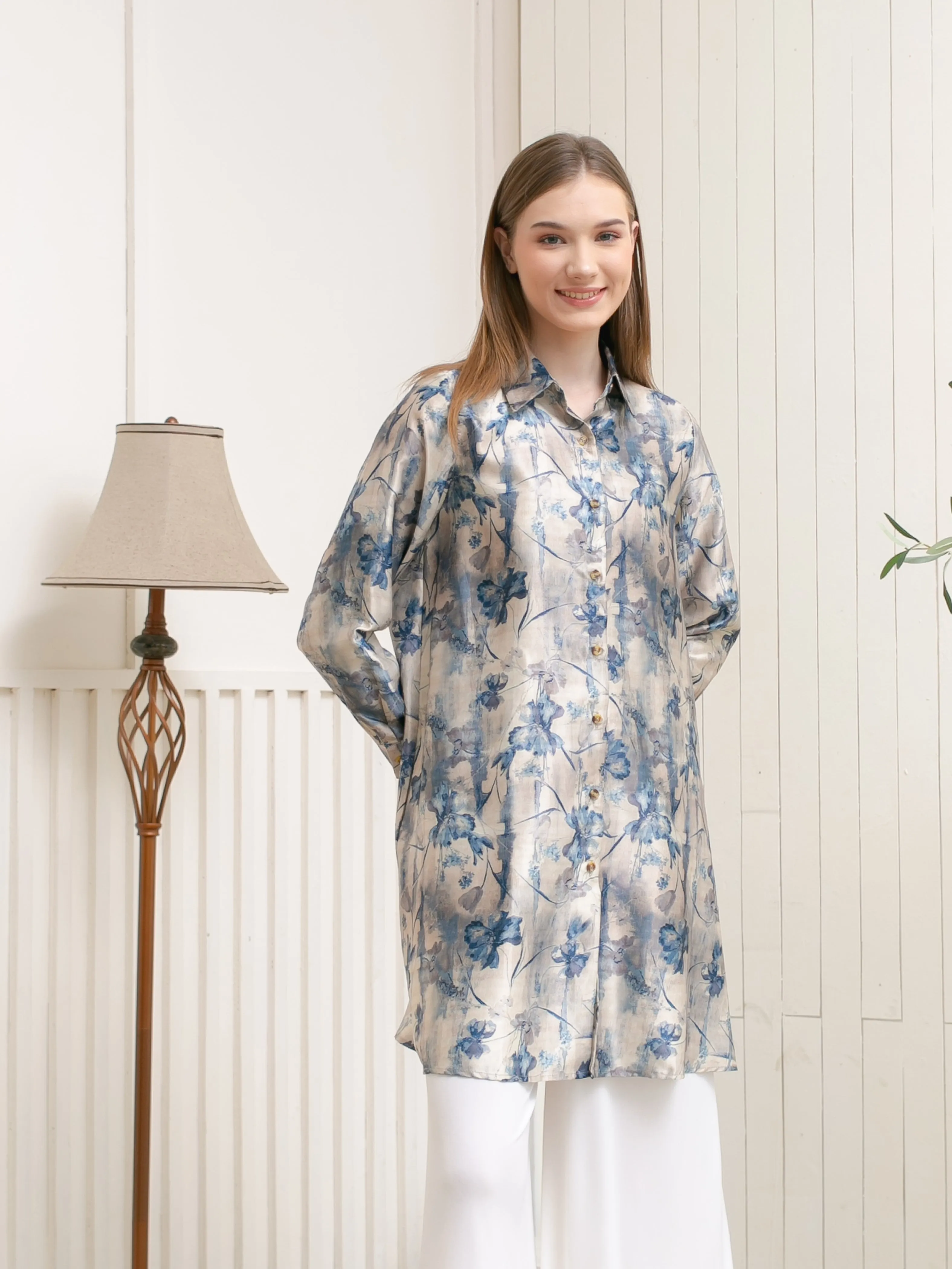 Soera Satin Tunic Kemeja