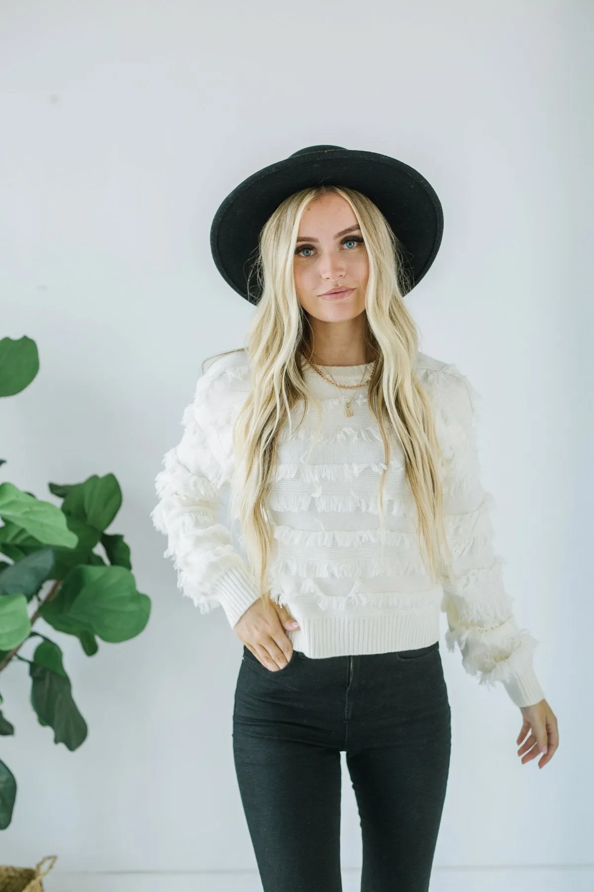 Softest Fringe Sweater