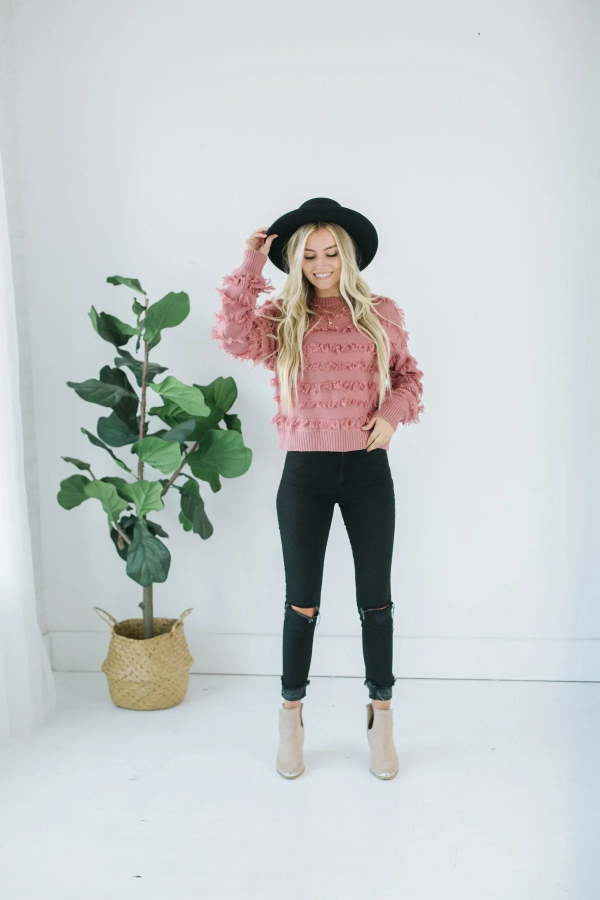 Softest Fringe Sweater