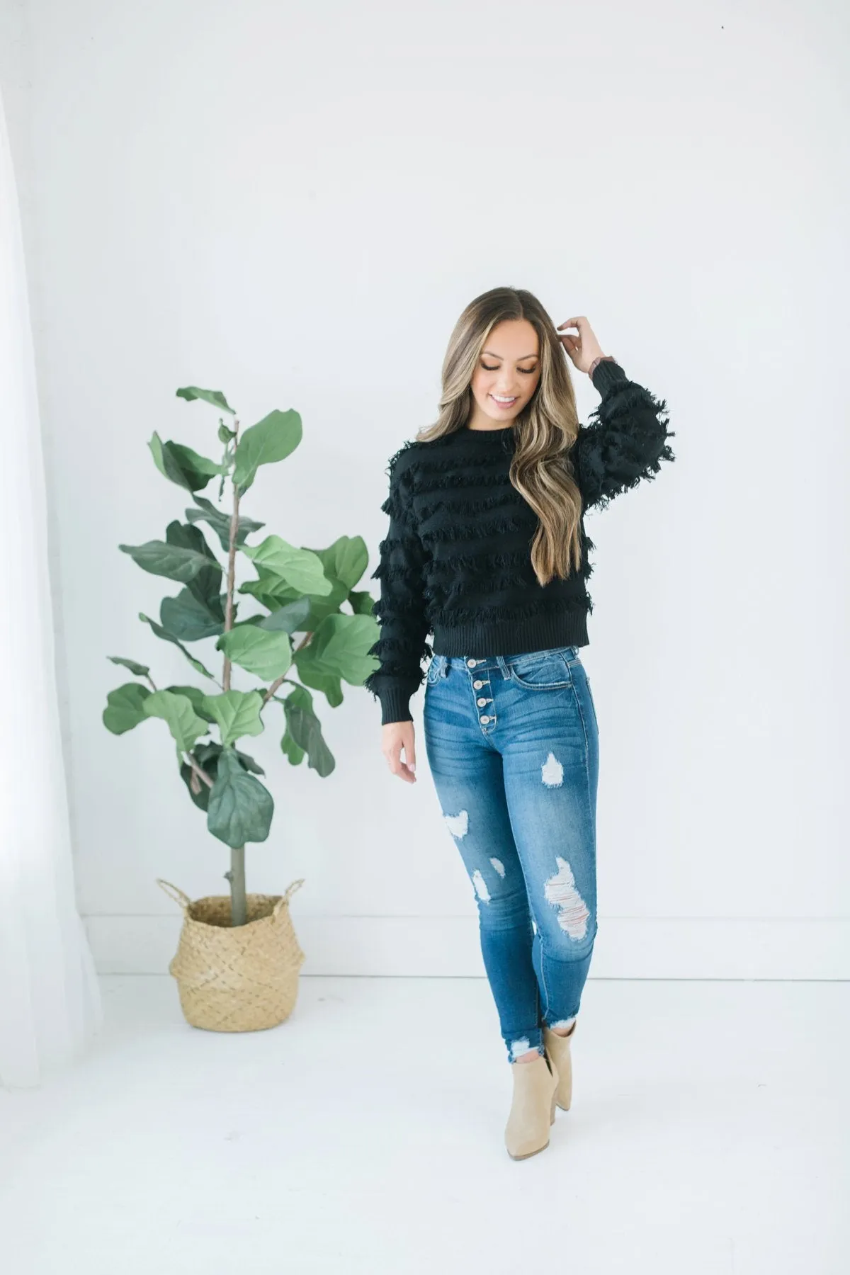Softest Fringe Sweater