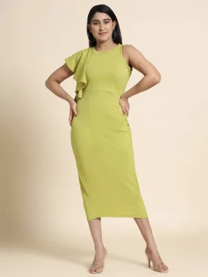 solid bodycon pista dress