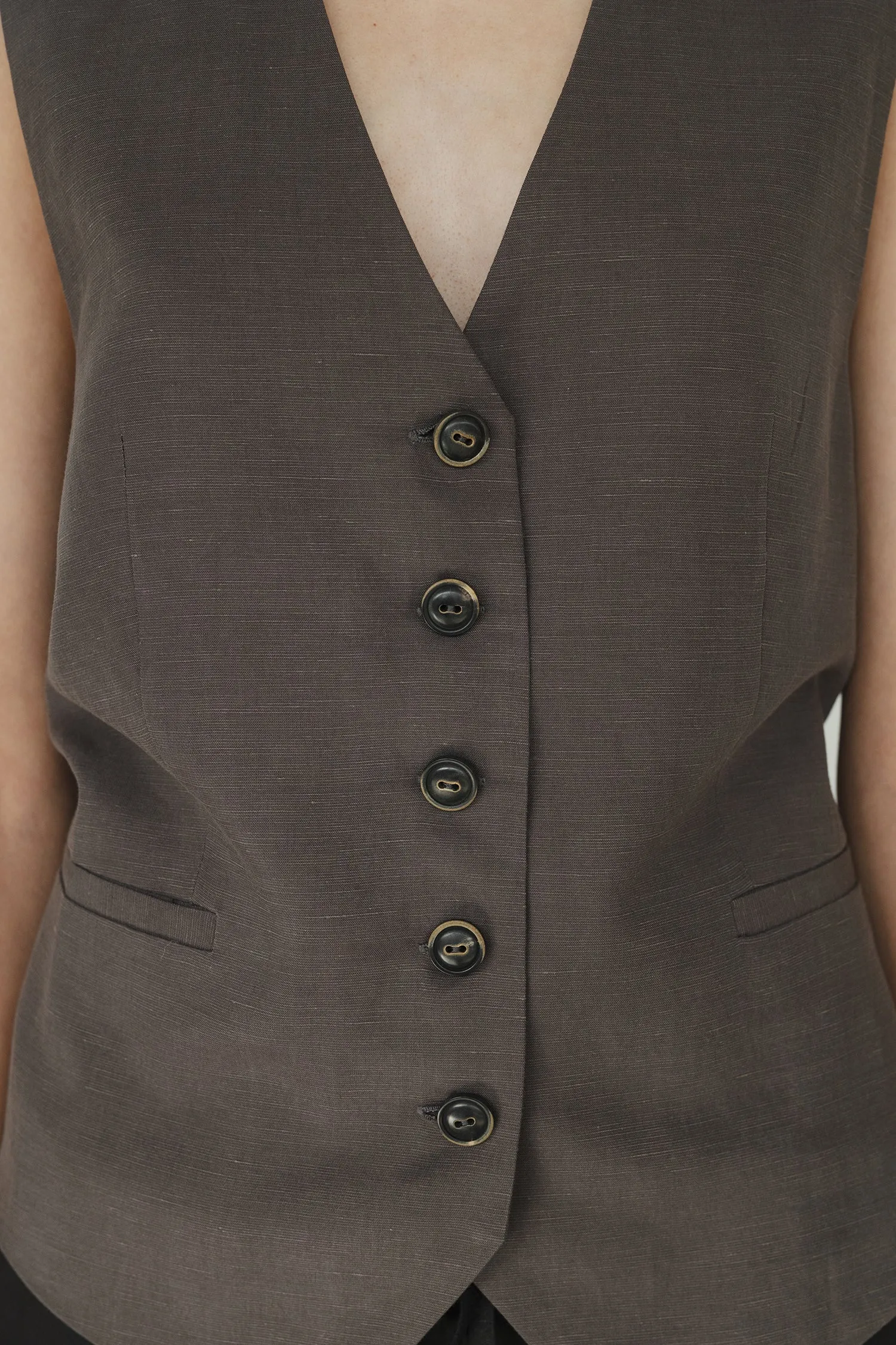 Sophie - She Ties Waistcoat, Graphite