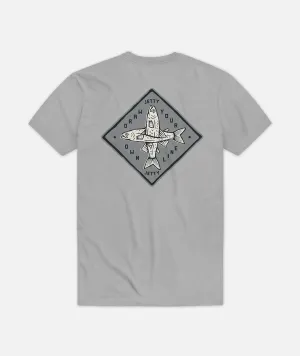Split Tee - Grey