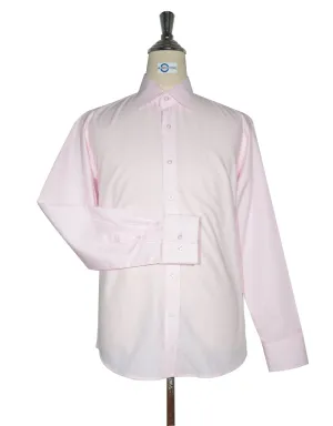 Spread Collar Shirt - Pink Herringbone Spread Collar Shirts