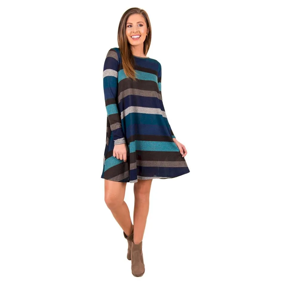 Striped Swing Tunic Dress