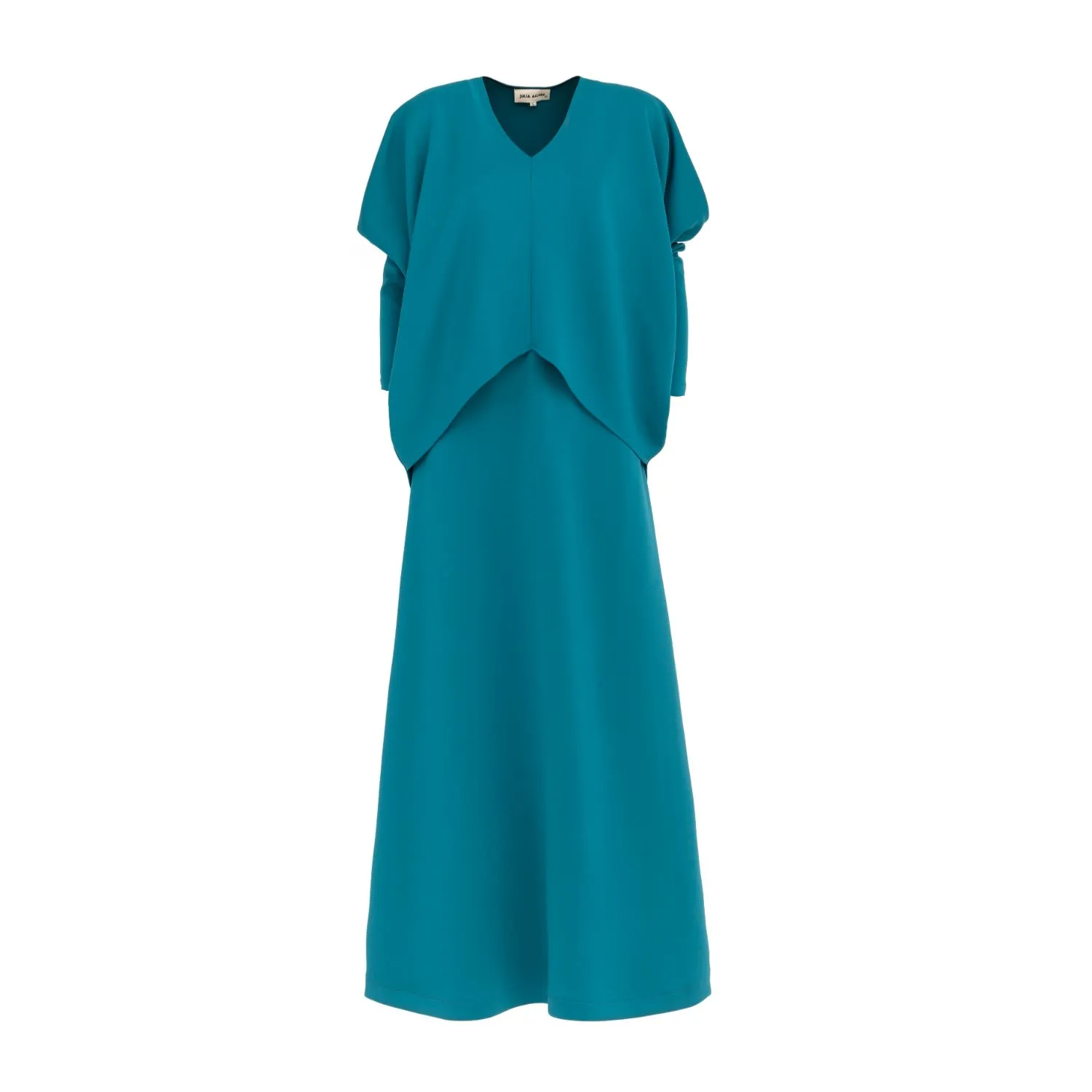 Stylish Fall Fashion Blouse And Skirt Set Emerald