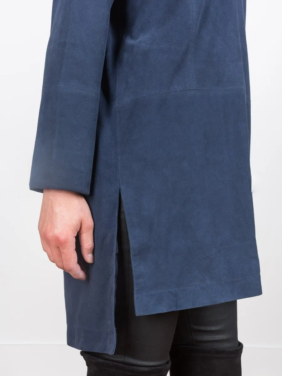 suede kaftan tunic