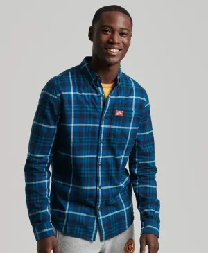 Superdry Organic Cotton Heritage Lumberjack Shirt - Albion Check Blue