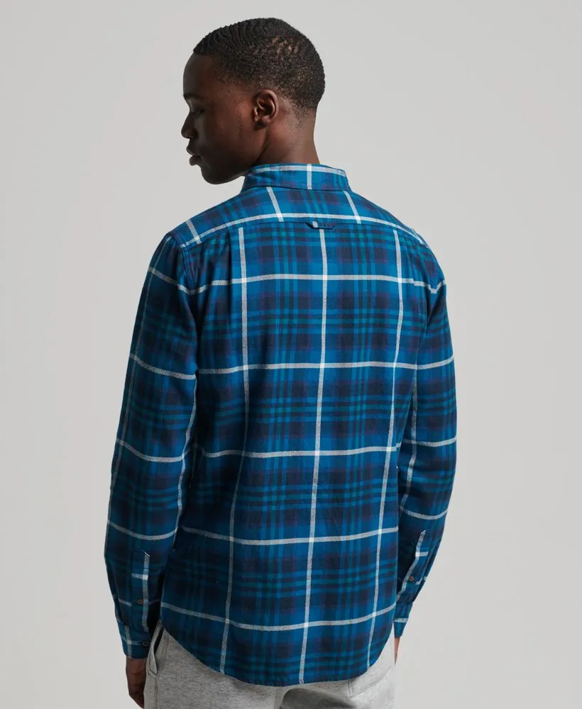 Superdry Organic Cotton Heritage Lumberjack Shirt - Albion Check Blue