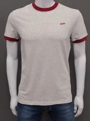 Superdry Organic Cotton Vintage Ringer T-Shirt - Glacier Grey Marl