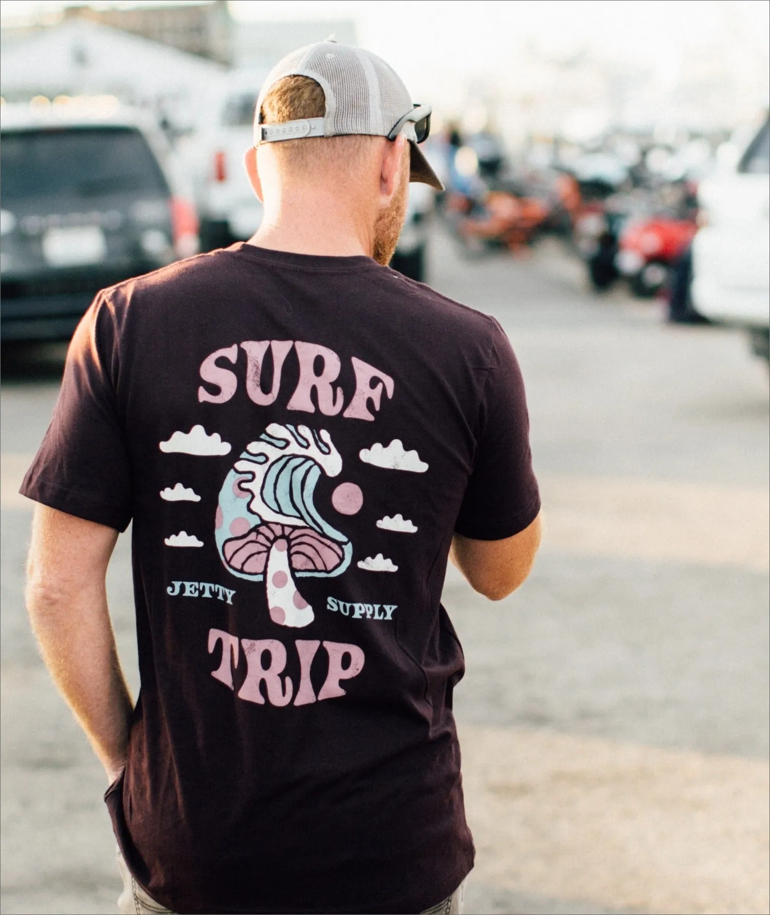 Surf Trip Tee - Oxblood