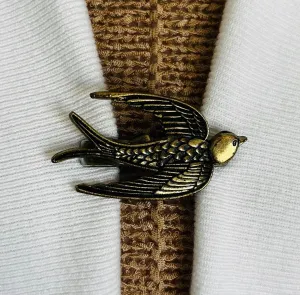 Sweater Clips Bird Sweater Clip Cardigan Clasp for Sweater Guard Cardigan Clips Shawl Clip Gift for Mom Gift for Her by Fabulici