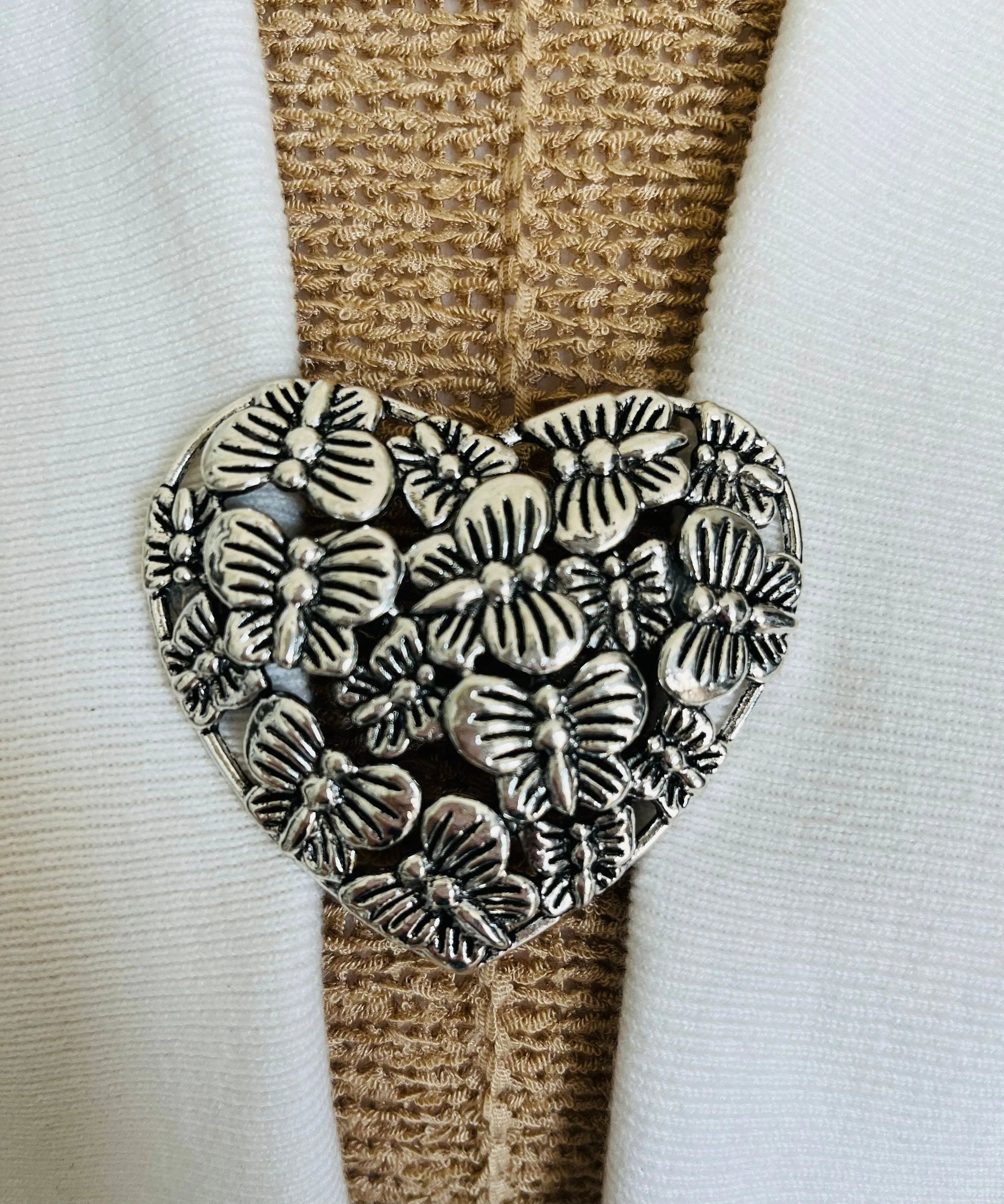 Sweater Clips Butterfly Heart Cardigan Clasp Silver Sweater Clip Sweater Guard Jewelry Gifts for Her by Fabulici