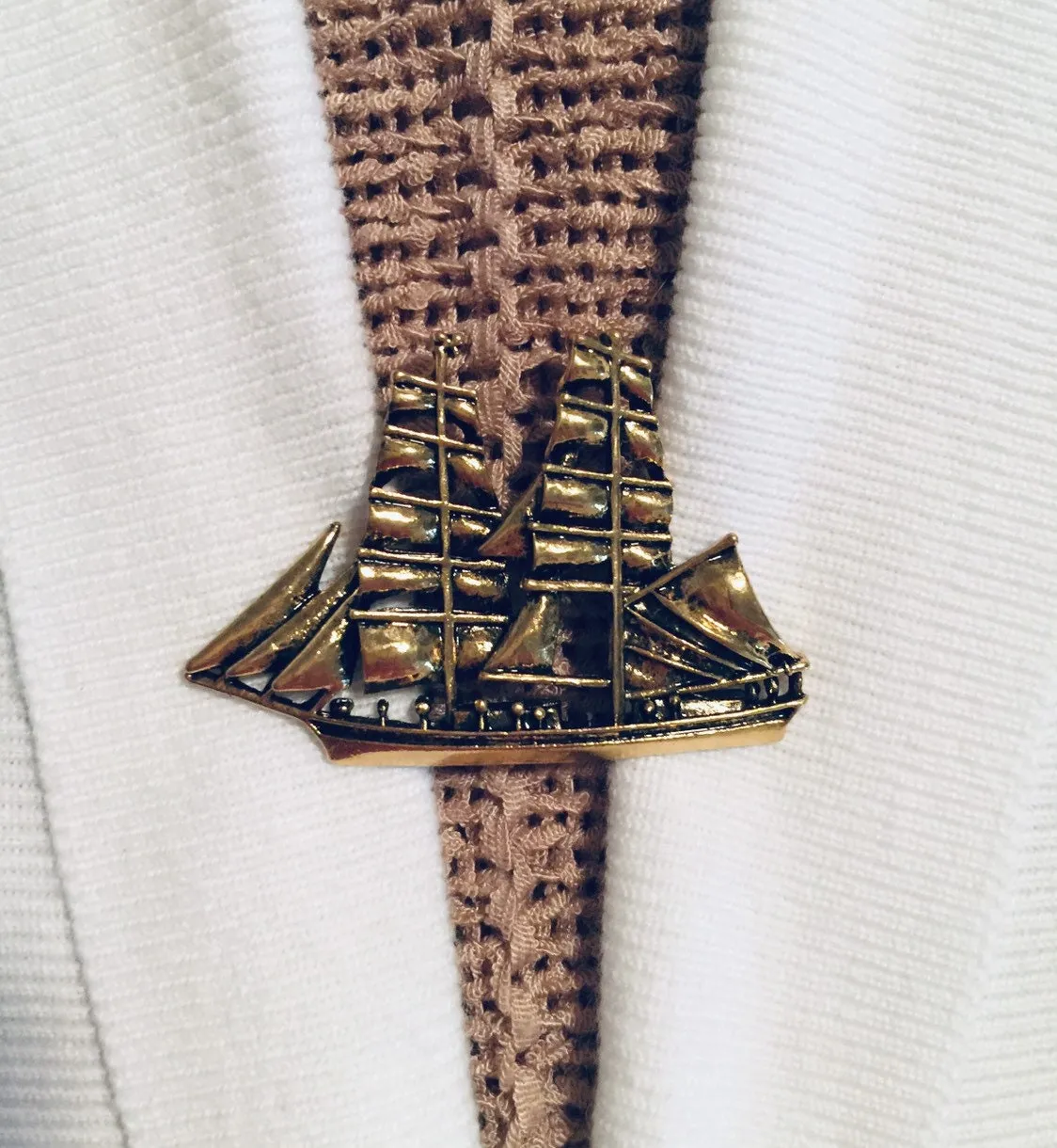 Sweater Clips Gold Boat Ship Sailboat Sweater Clip Cardigan Clasp Gift Gifts for Her by Fabulici