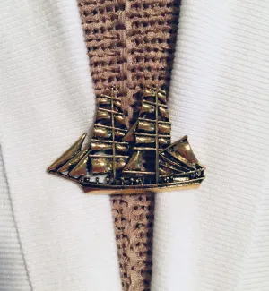 Sweater Clips Gold Boat Ship Sailboat Sweater Clip Cardigan Clasp Gift Gifts for Her by Fabulici