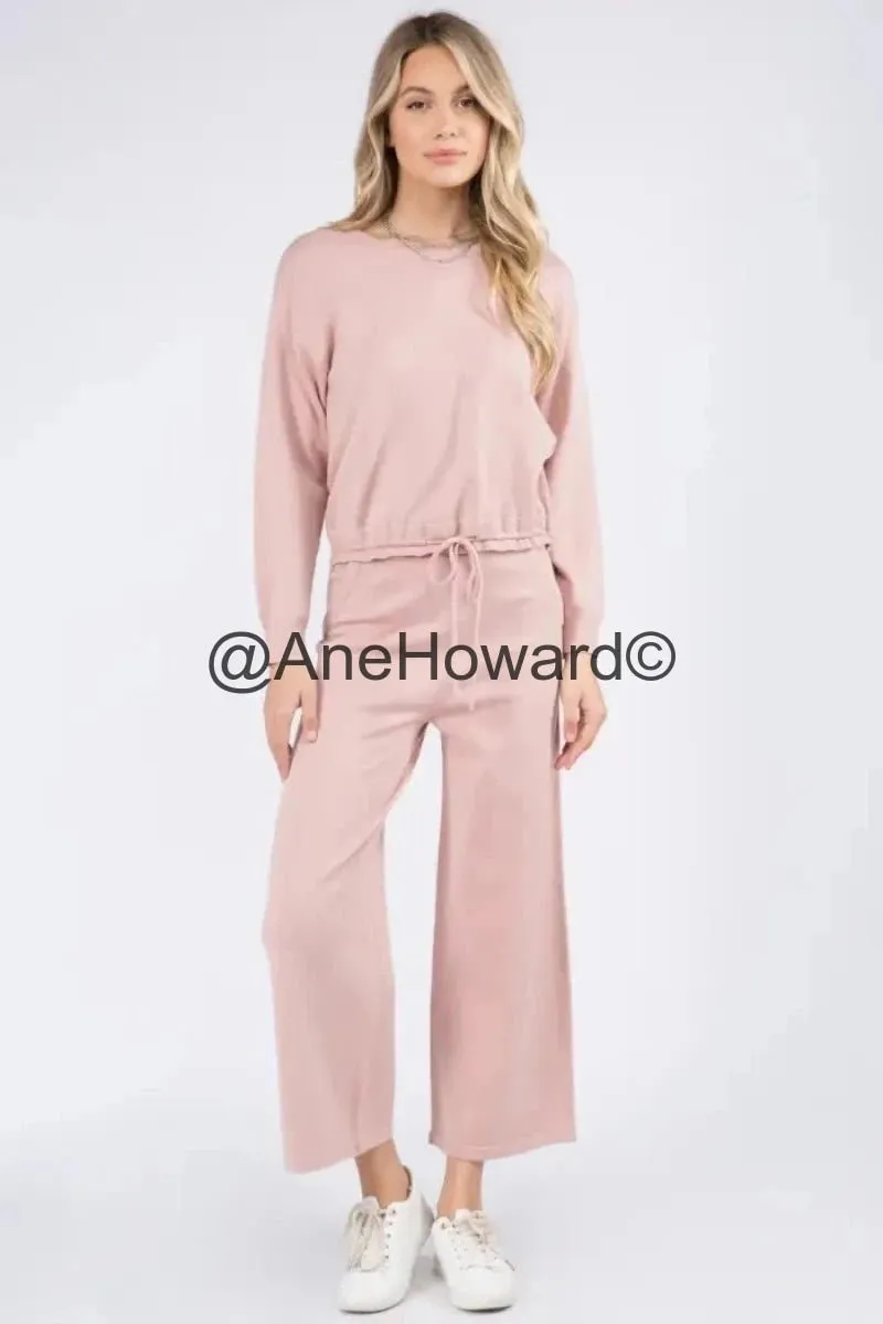 Sweater Pants - Blush