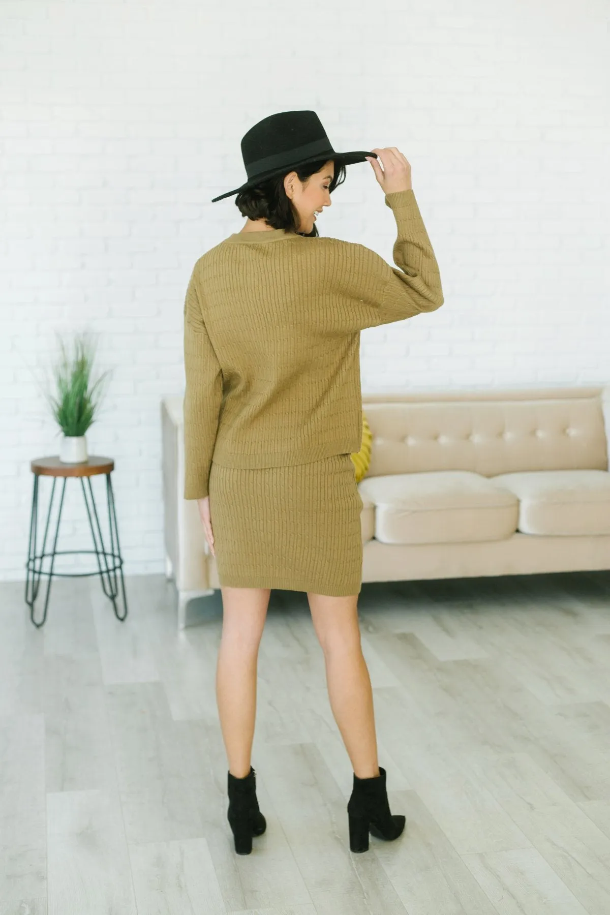 Sweater Skirt Set-Shorter Style