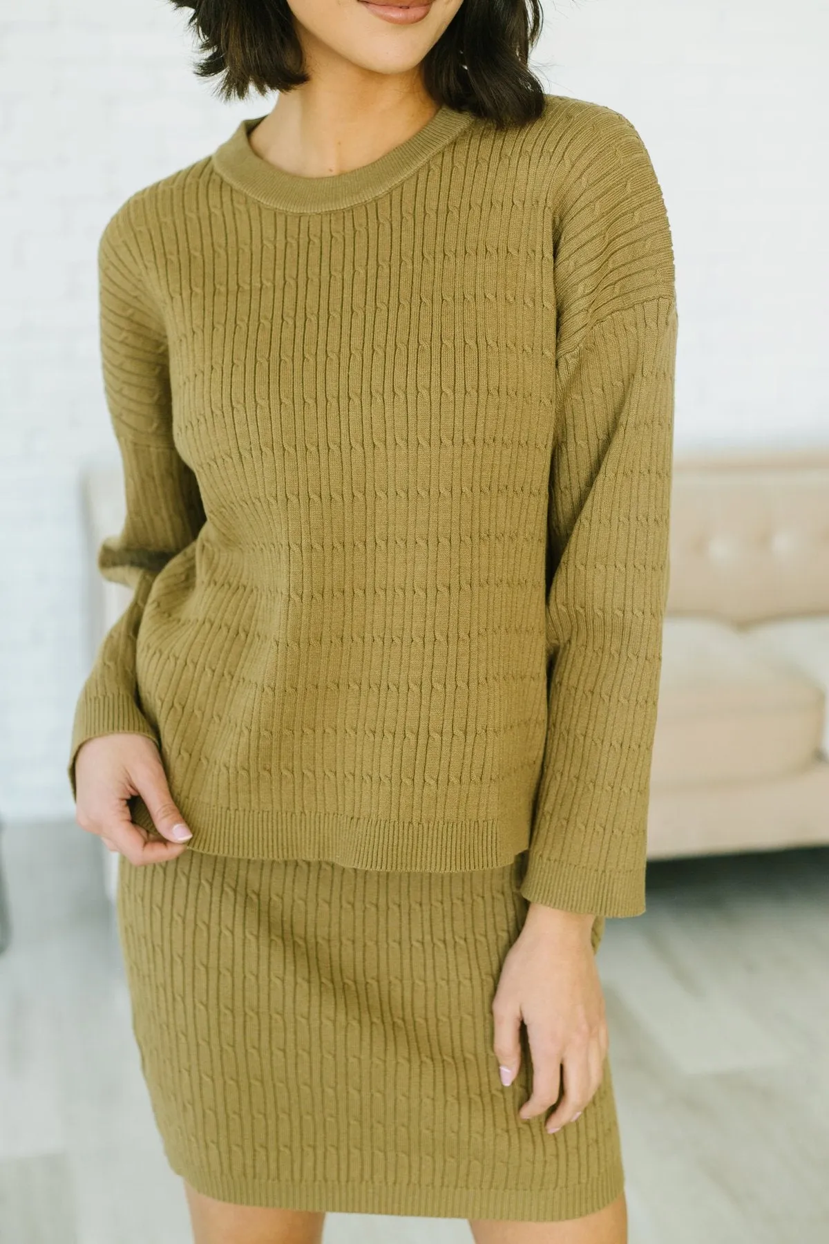 Sweater Skirt Set-Shorter Style