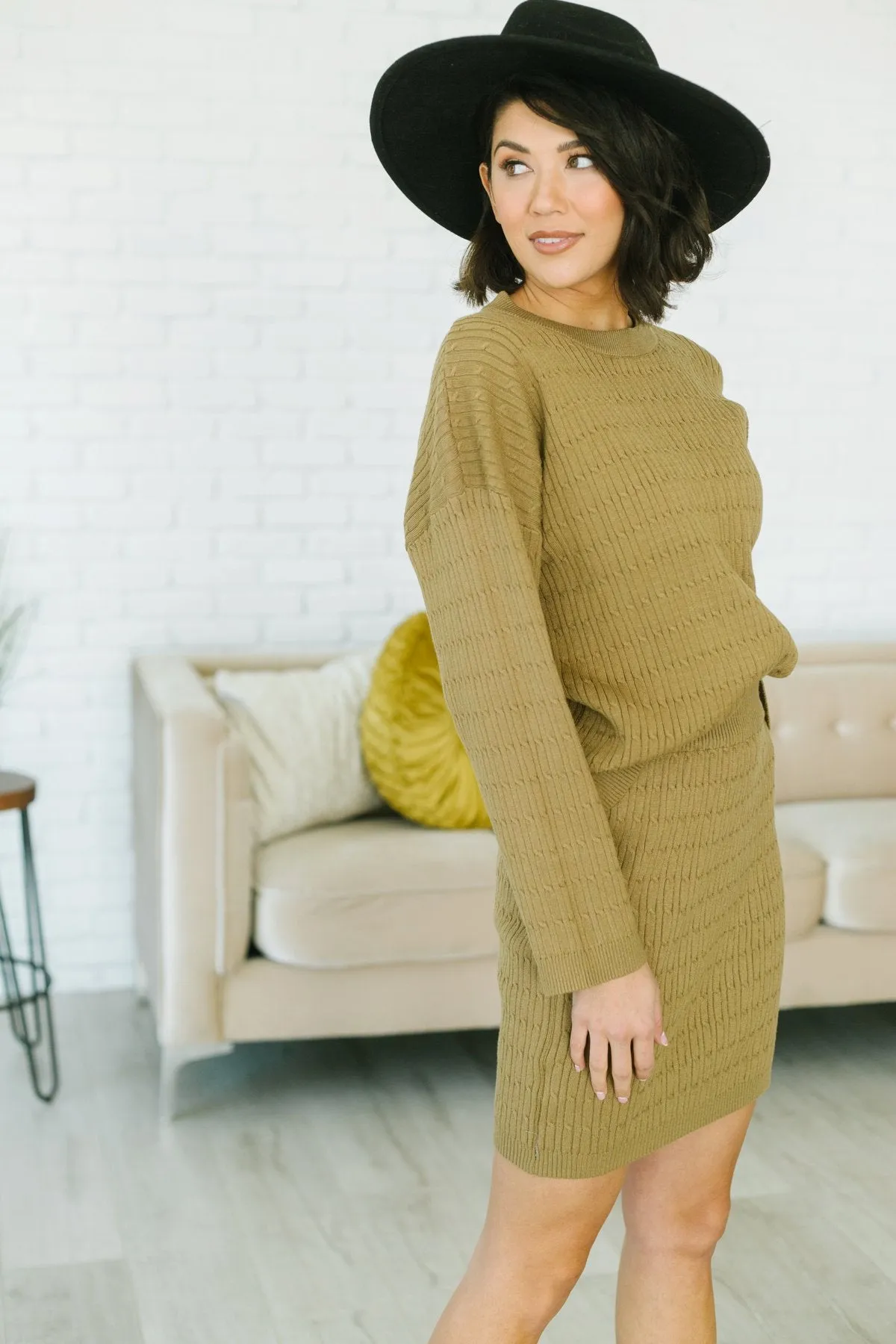 Sweater Skirt Set-Shorter Style