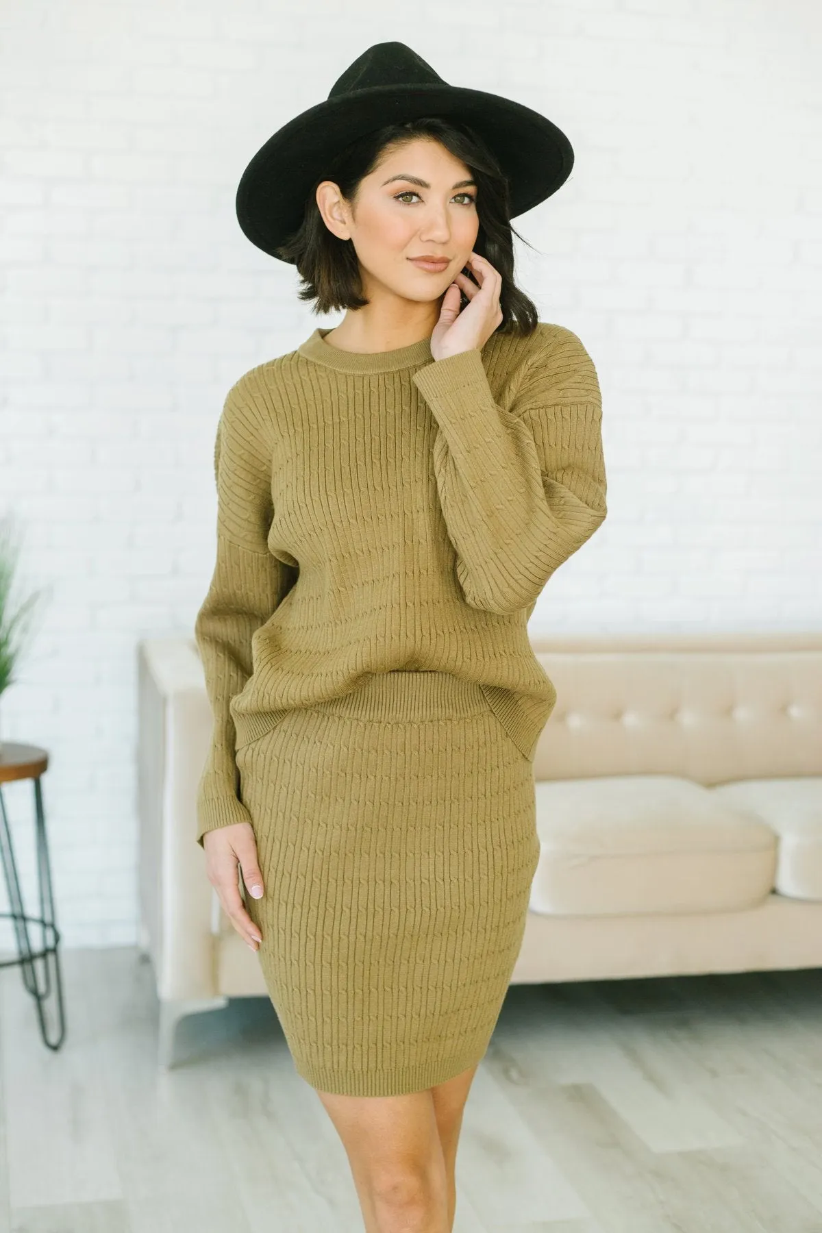 Sweater Skirt Set-Shorter Style