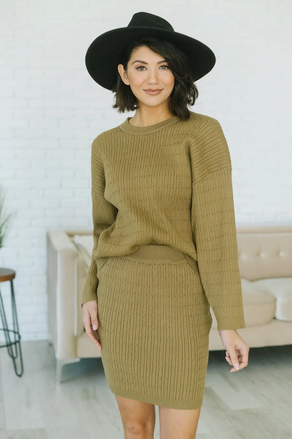Sweater Skirt Set-Shorter Style