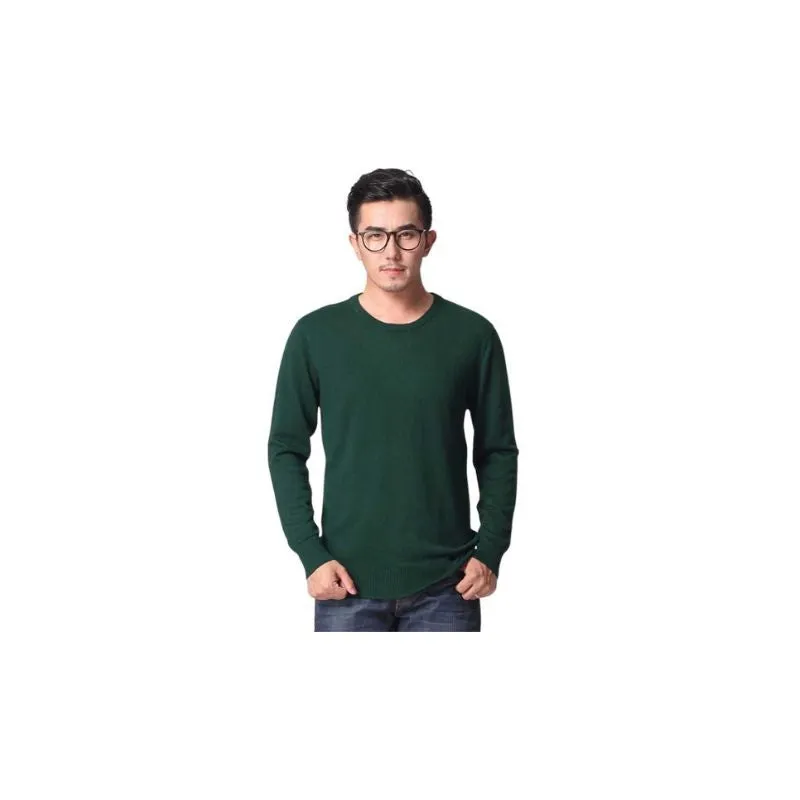Sweater Solid Colors Cashmere Menswear