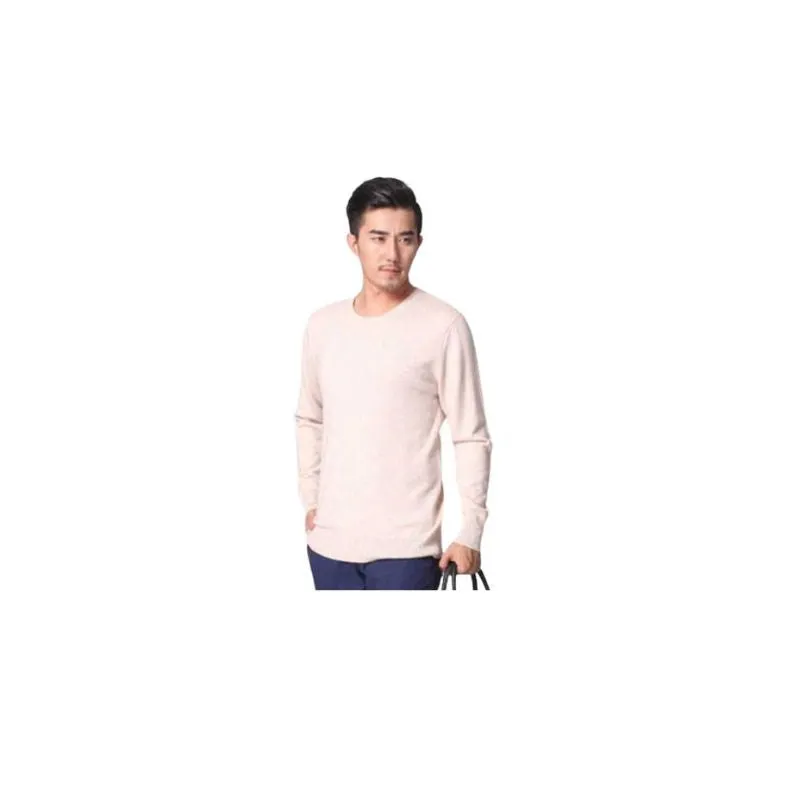 Sweater Solid Colors Cashmere Menswear