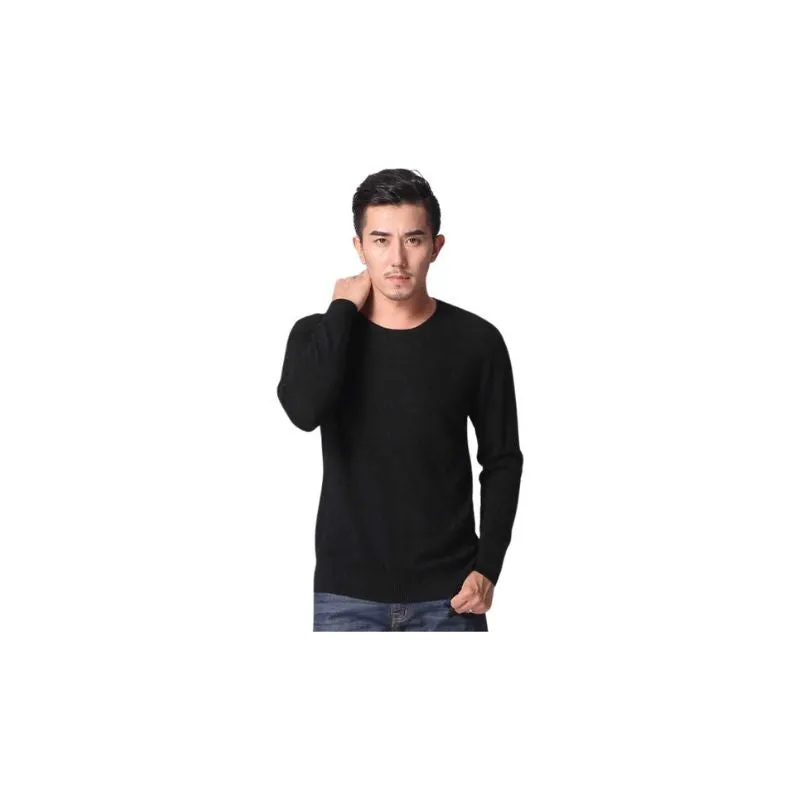 Sweater Solid Colors Cashmere Menswear