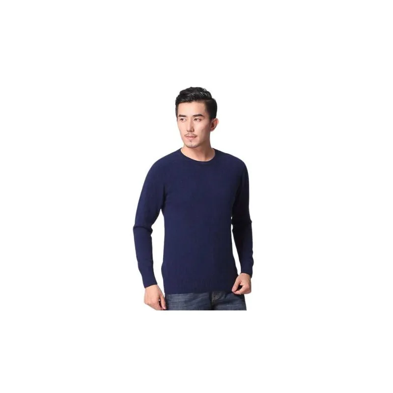 Sweater Solid Colors Cashmere Menswear