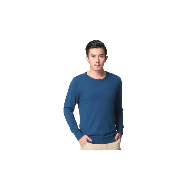 Sweater Solid Colors Cashmere Menswear