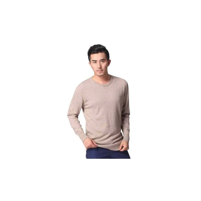 Sweater Solid Colors Cashmere Menswear