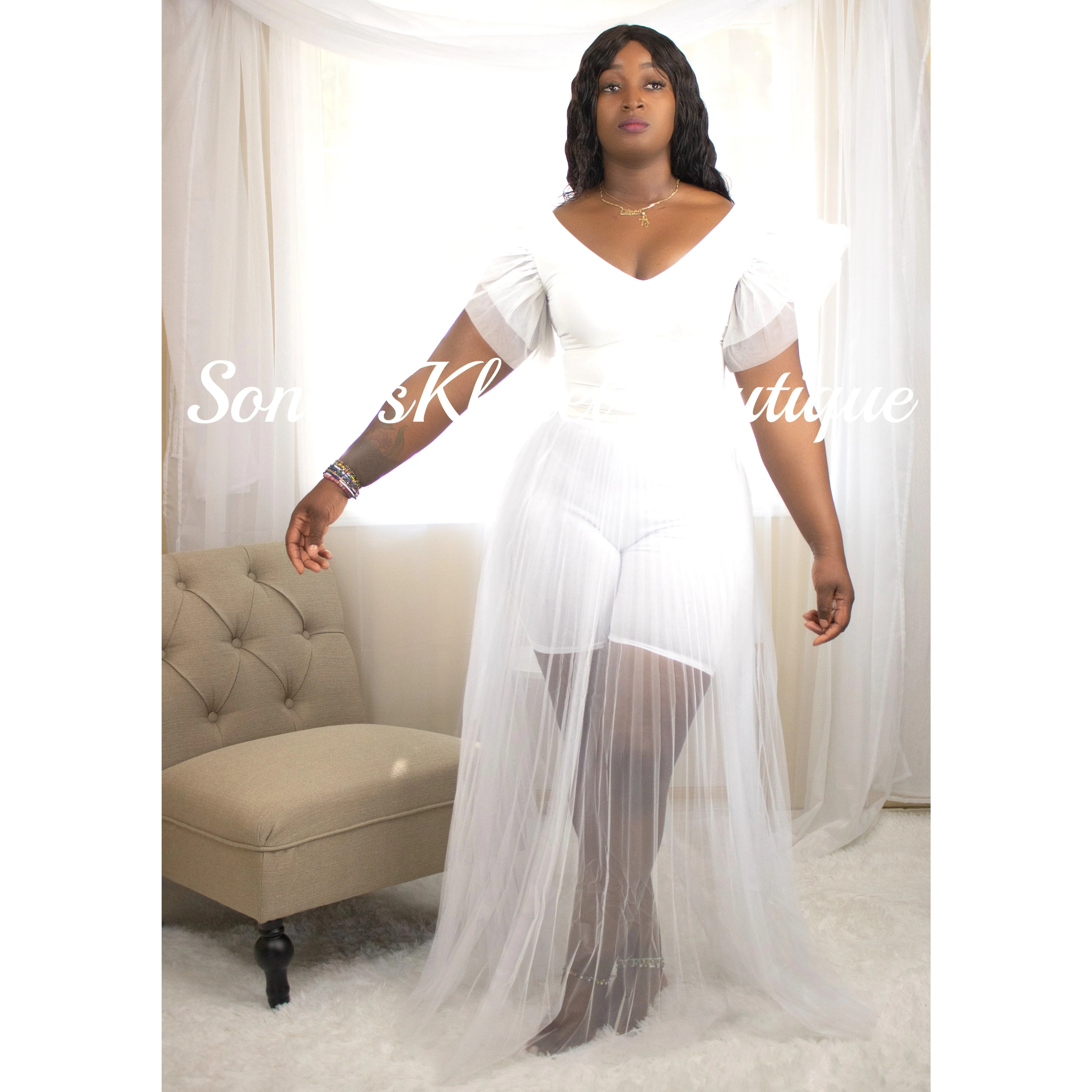 SZN SHEER COVERUP SKIRT
