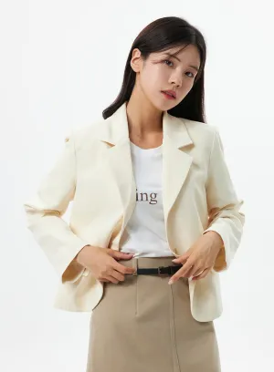 Tailored Blazer with Stick Buttons OS325