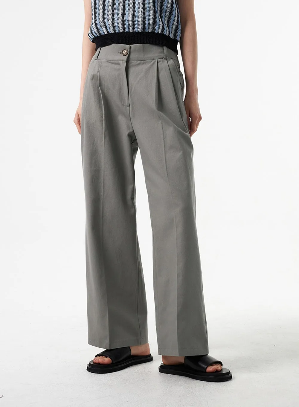 Tailored Cotton Pants IA326