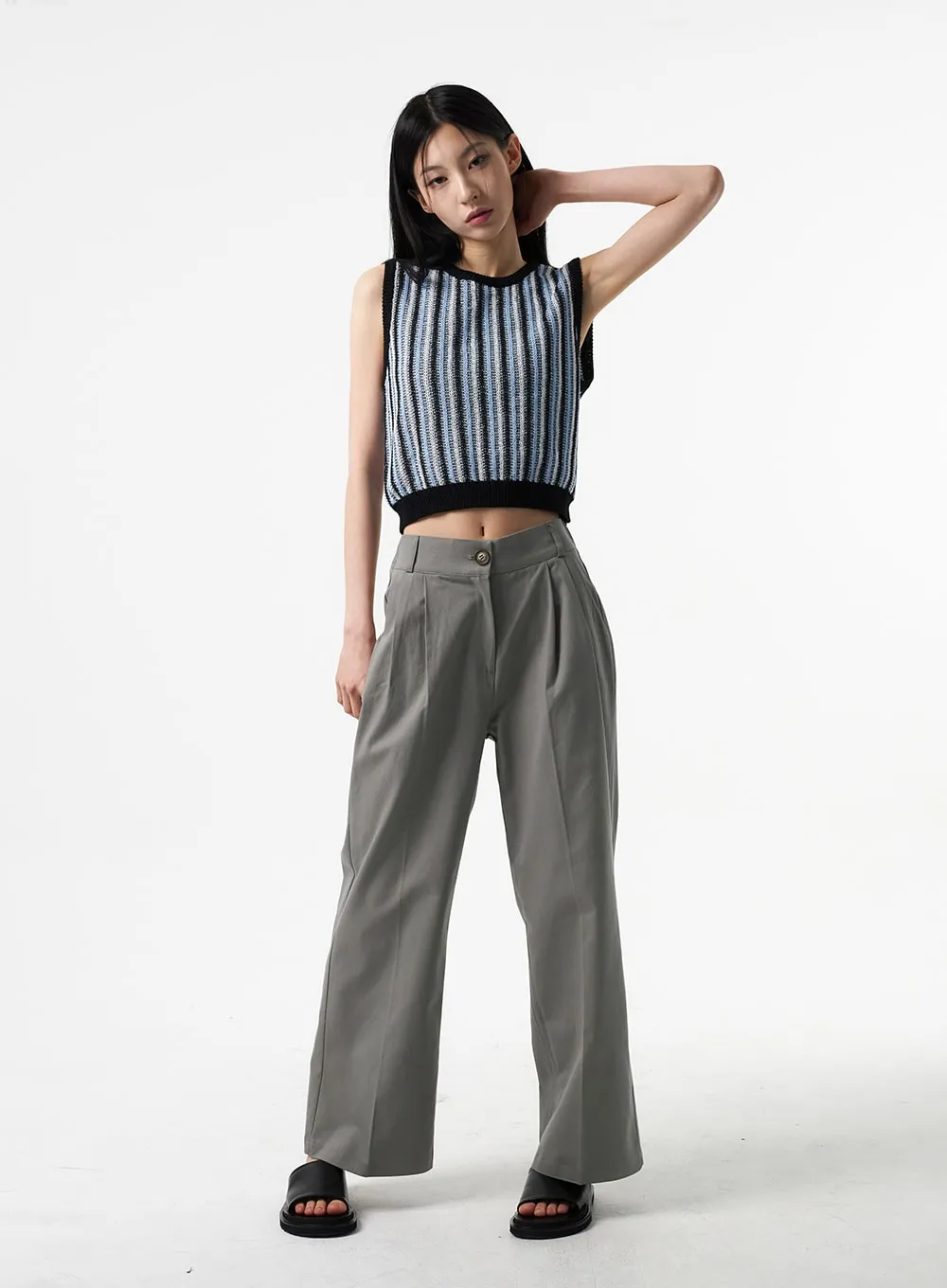 Tailored Cotton Pants IA326