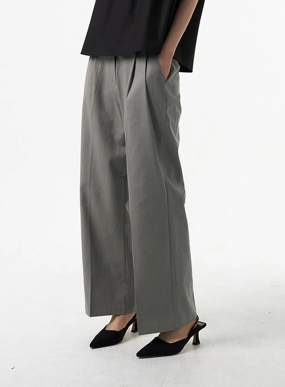 Tailored Cotton Pants IA326