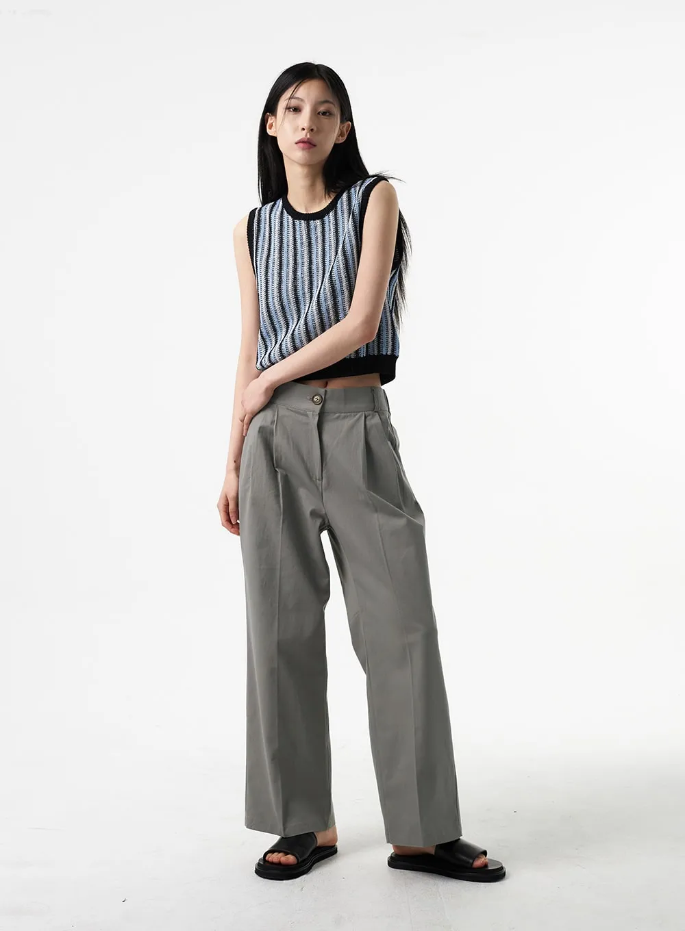 Tailored Cotton Pants IA326