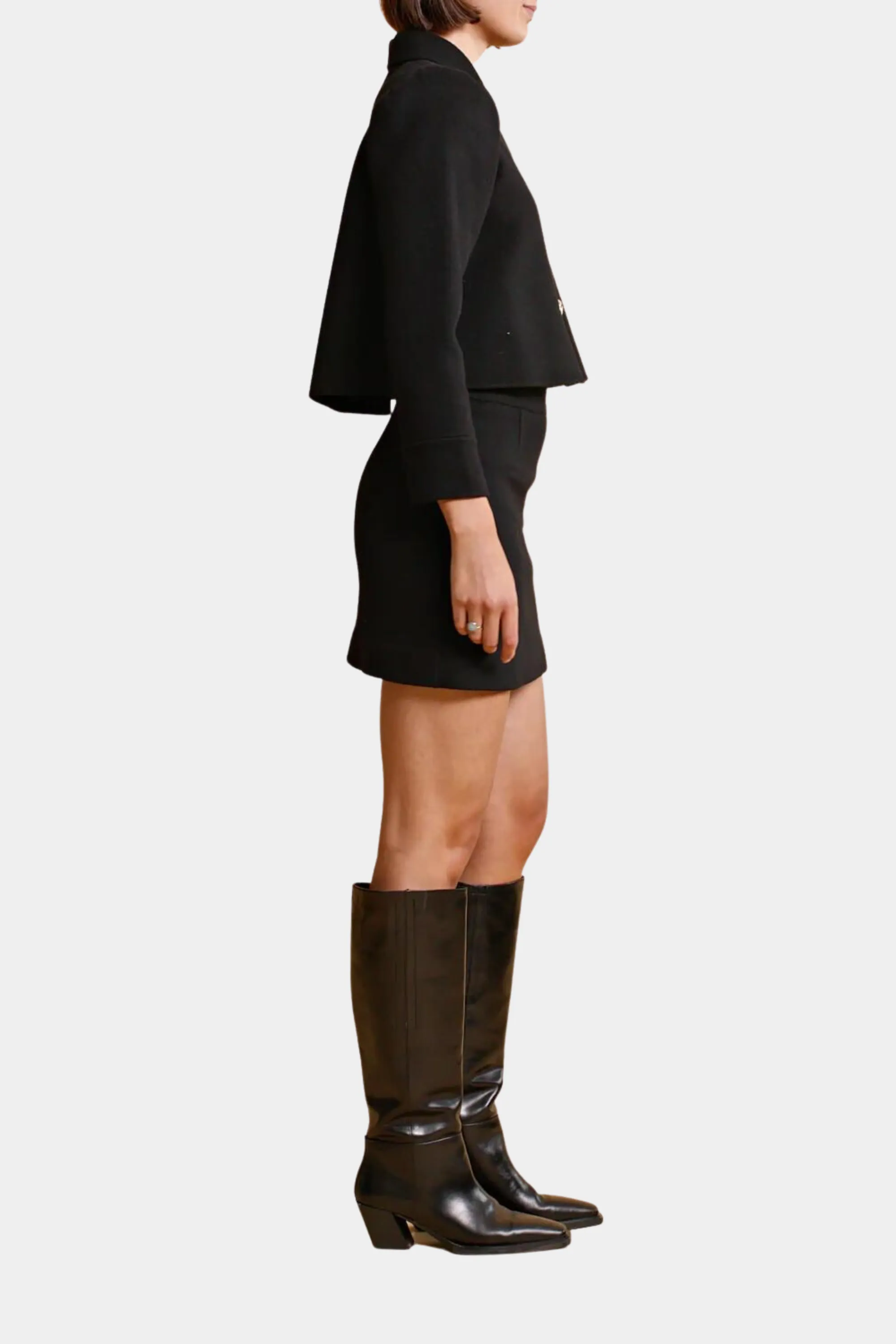 Tailored Mini Skirt Black