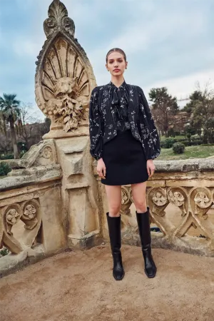 Tailored Mini Skirt Black