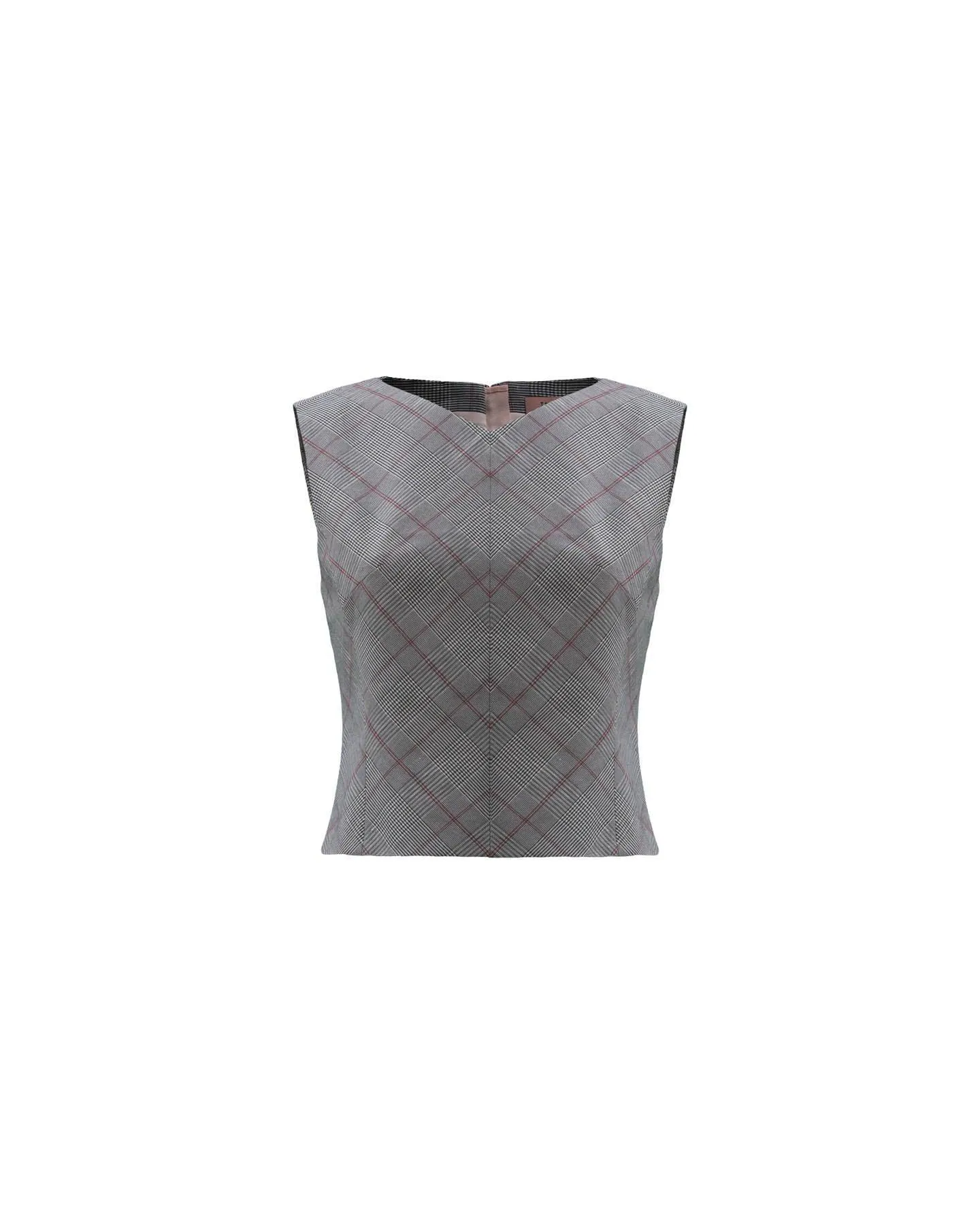 Tailored Summer Check Top