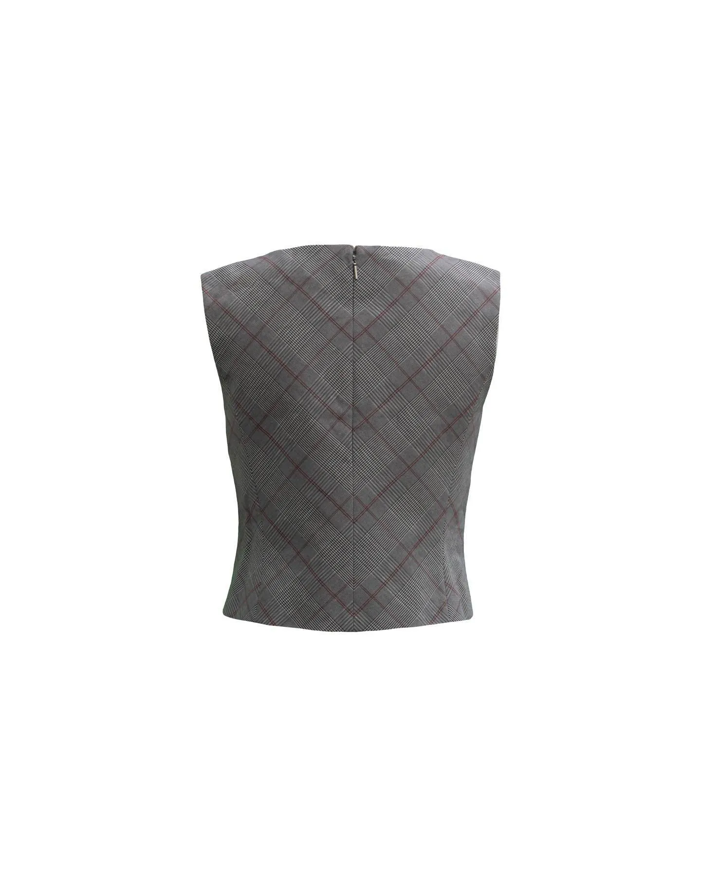 Tailored Summer Check Top