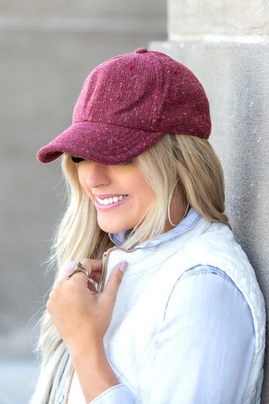 Texture Trends  Baseball Tweed Caps