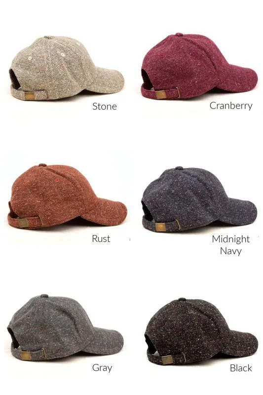 Texture Trends  Baseball Tweed Caps