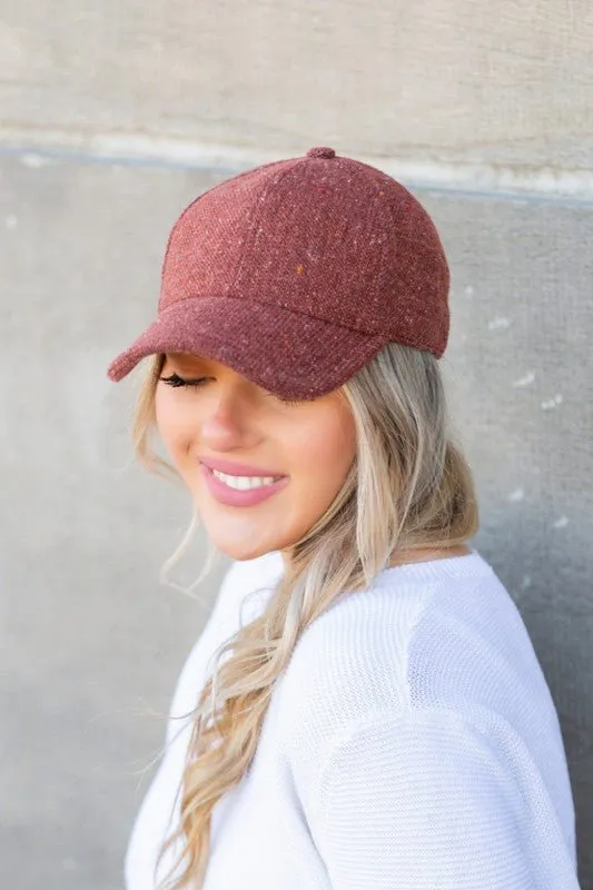 Texture Trends  Baseball Tweed Caps