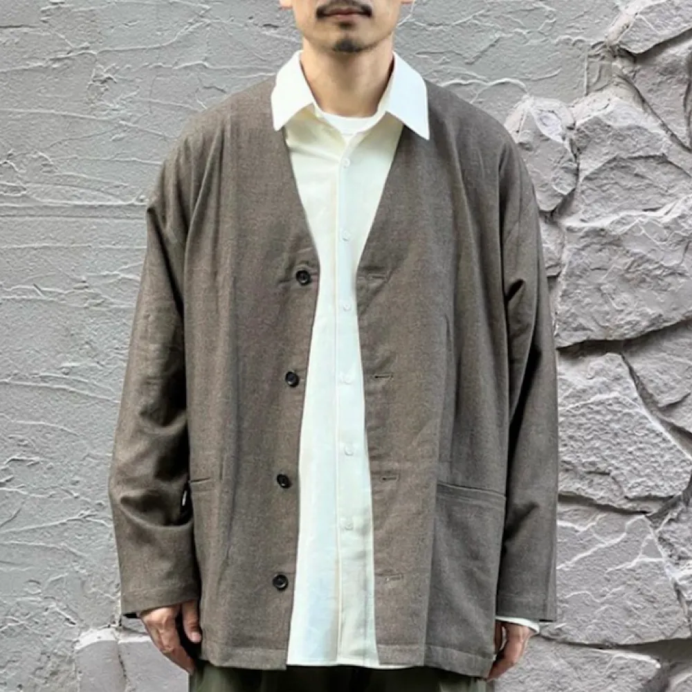 THE DAY - SOFT FLANNEL CARDIGAN - D23W-05001